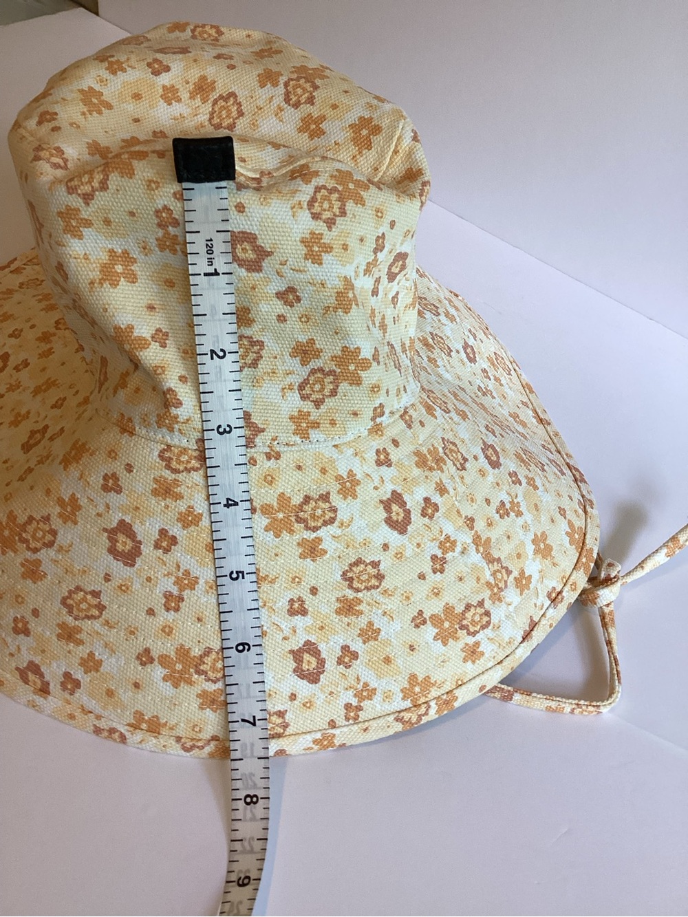 Lack Of Color Cotton Peach Bloom Floral Holiday Bucket Hat Sz S/M NWT - Picture 9 of 10